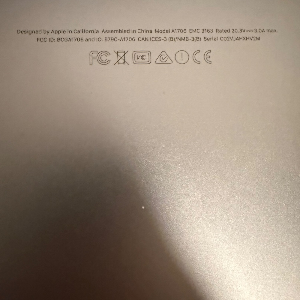 MACBOOK PRO (13-INCH, 2017, 4 TBT3) PARTS ONLY - Picture 5 of 5